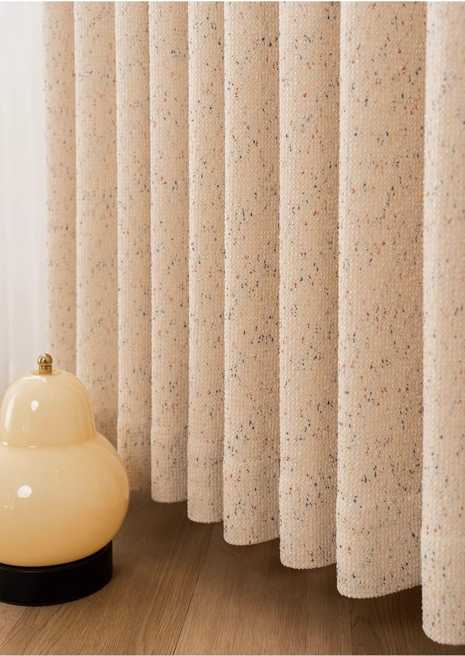 Rideau opaque occultant rideaux fenetre chambre aspect lin jacquard coloré 132x183