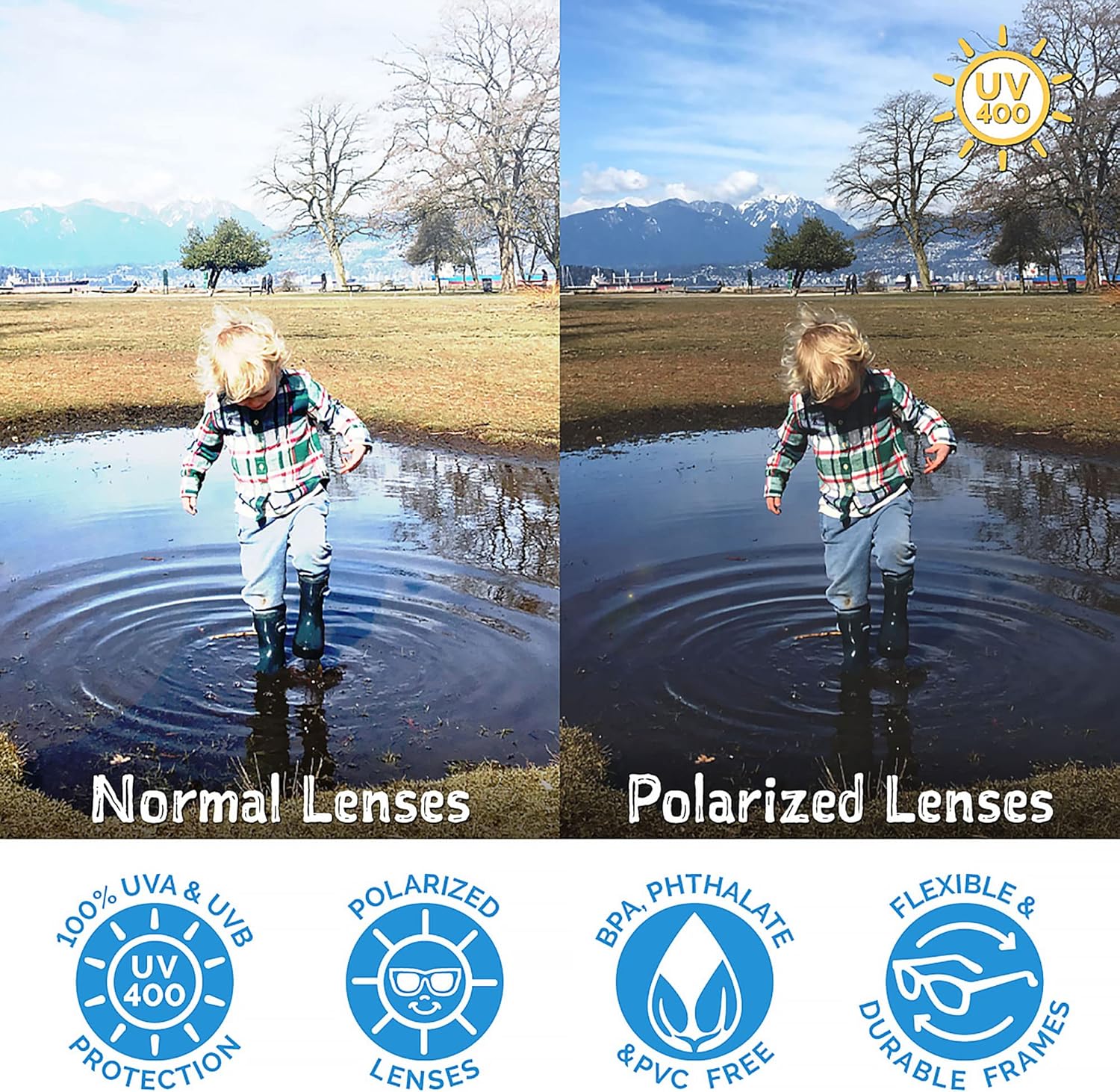 JAN & JUL Baby Toddler Kids’ Flexible UV-400 Polarized Sun-glasses with Strap for Girls Boys - Image 4