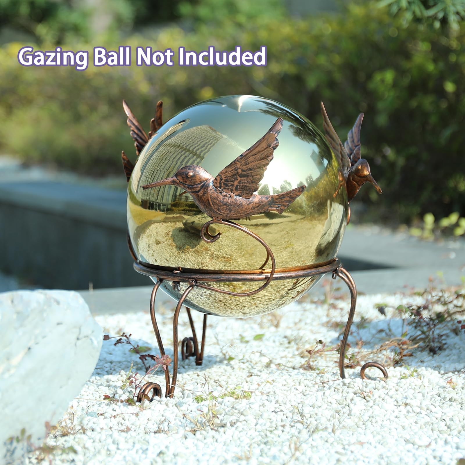 VCUTEKA Gazing Ball Stand, Roan Colun Gazing Globe Stand For 8-10