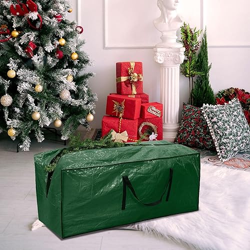 Miniatura 6 de RICHIE Bolsa de almacenamiento para árbol de Navidad de 7.5 pies, se adapta a árboles artificiales de hasta 7 pies, bolsa de plástico resistente al