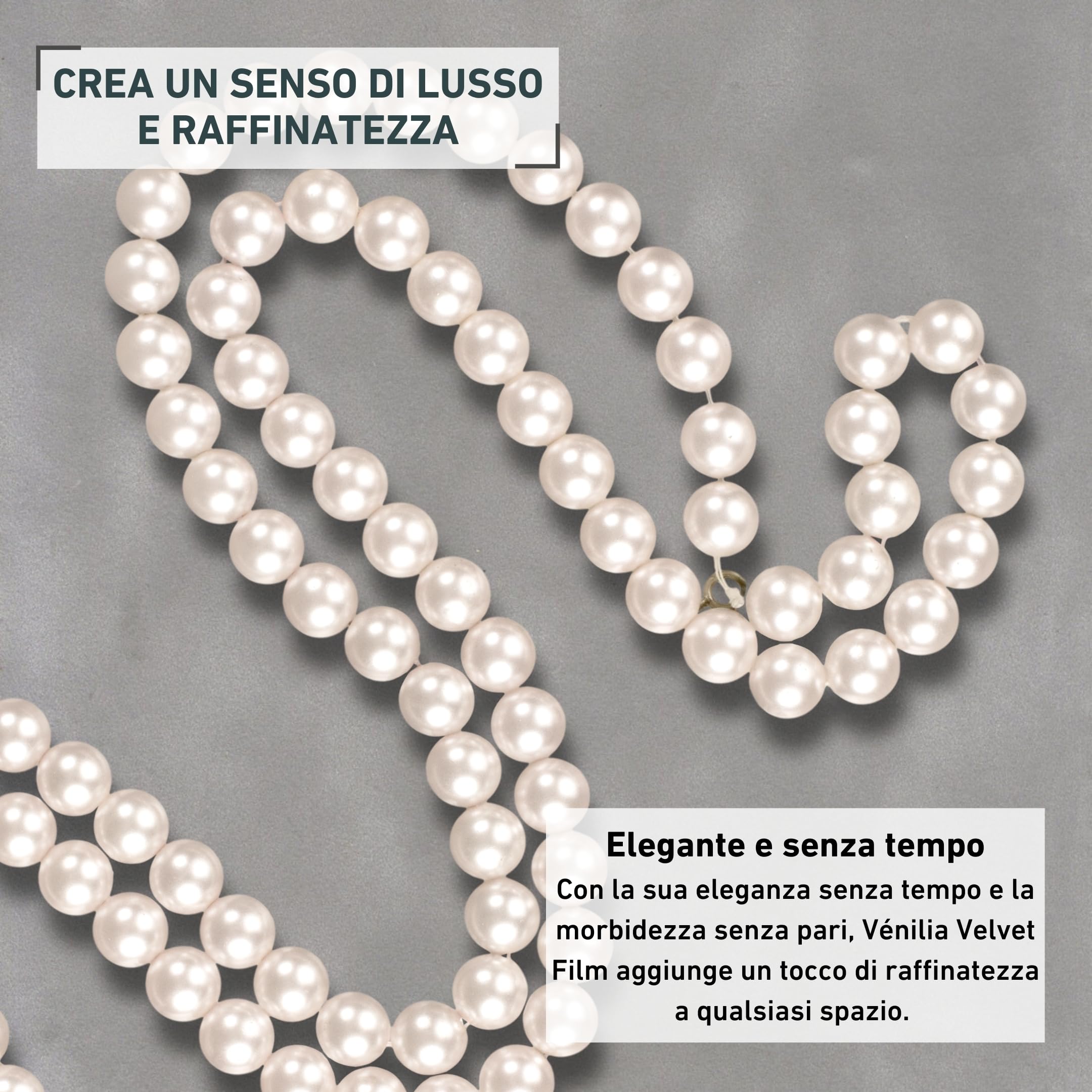 Venilia Pellicola adesiva, Velluto Ottica di velluto Grigio chiaro, 67,5cm x 1m, Spessore 140μ, Pellicola autoadesiva per mobili o cucina, carta da parati, PVC senza ftalati, Prodotto in UE