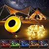 Camping Lights String, Camp Lamp Rechargeable String Lights with 8 Lighting Modes, 30s Roll Up, 3600mAh Battery Operated String Lights Camping for Tent Indoor Outdoor Decorating32.8Ft