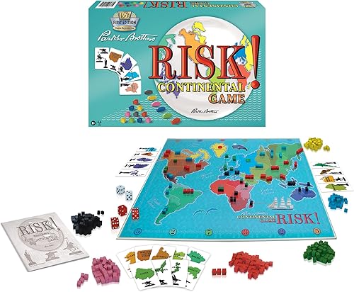 Risk 1959 The Classic Reproduction of Risk with Original Artwork and Components by Winning Moves Games USA, The World Domination and Strategy Battle