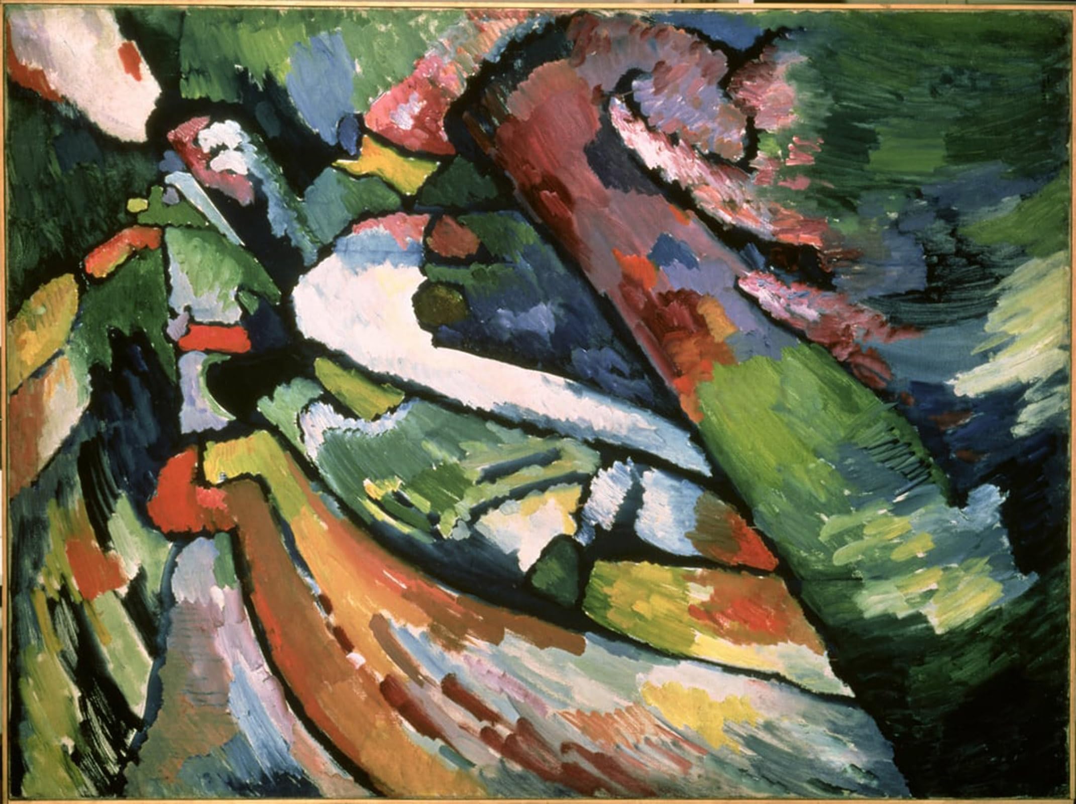 RZHRHJES Vintage Picture Wall Picture Painting Print Poster Improvisation vii by wassily kandinsky Abstract Wall Art Painting for Office Decor 60x90cm