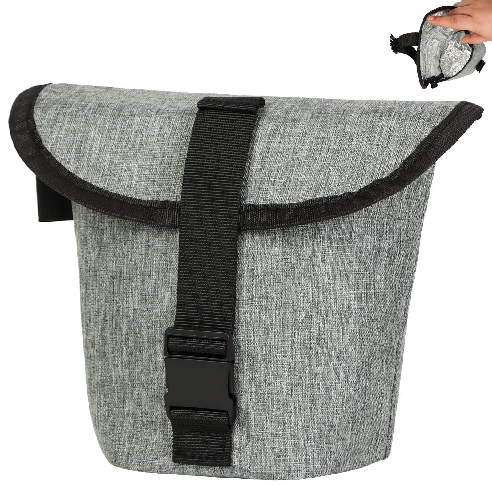 WBCBEC 1PCS Foil Insulated Lunch Bag Insulated Reusable Snack Bag Freeze Dried Food Pouch Lightweight Ripstop Food Storage Organizer