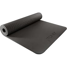TONE Fitness 1/4" Yoga Mat, Non-Slip Exercise &amp; Pilates Mat with Strap