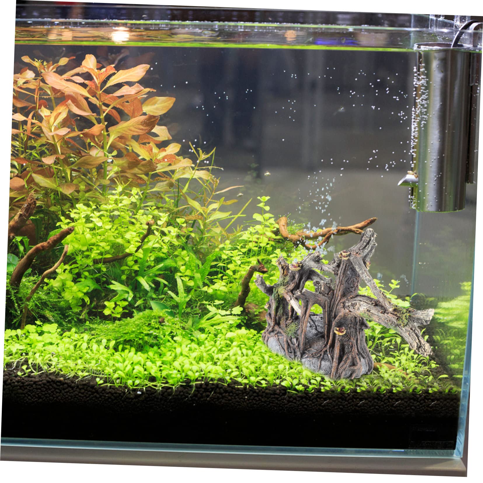 1pezzi Decorazione Per Acquario in Resina Arbusto Artificiale Per Acquario e Vasche Per Pesci Decorazione Paesaggistica Per