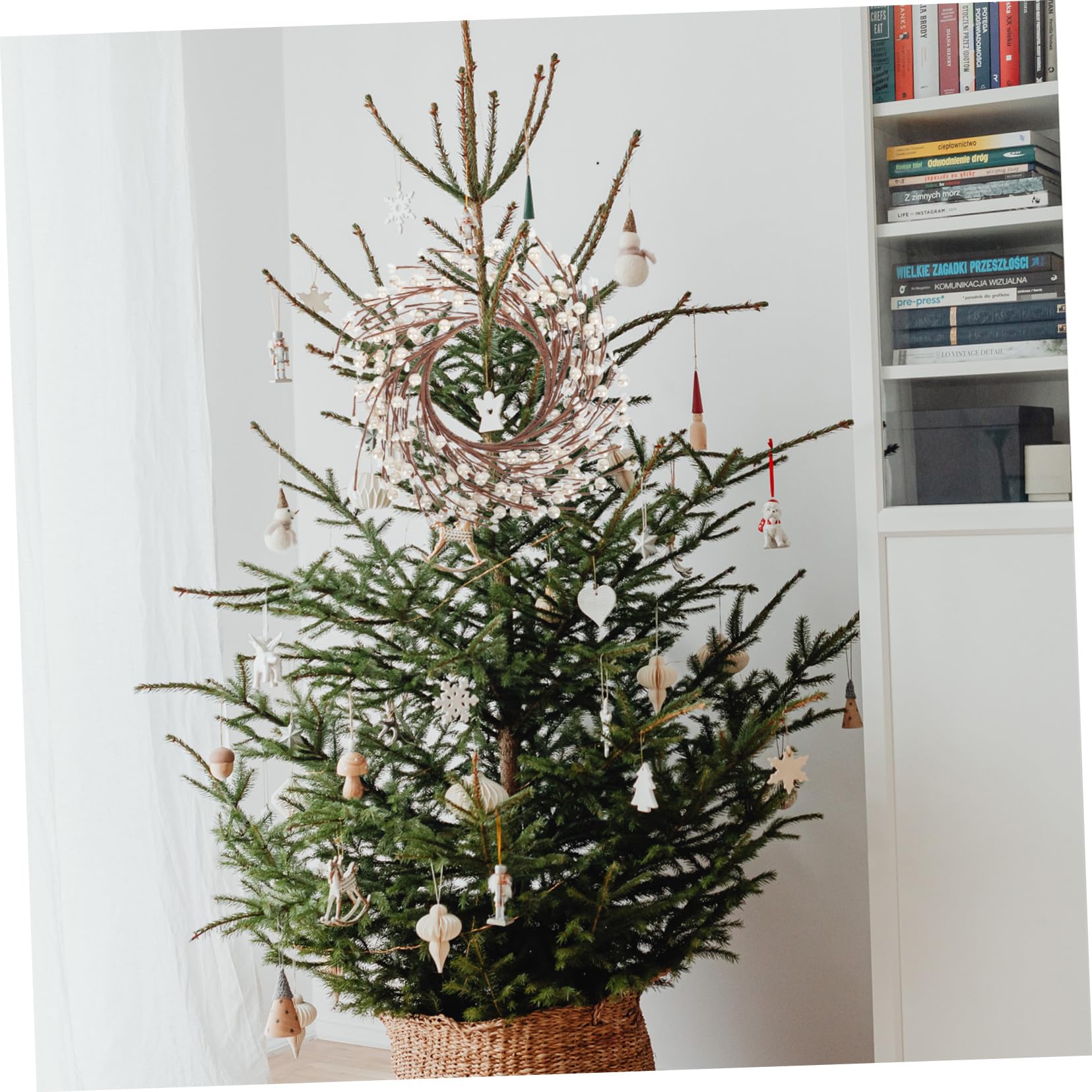 Zerodeko Lot De 2 Couronnes De Noël Artificielles Décoratives Fausses Couronnes À Suspendre Décoration De Porte Festive Accessoire De Décoration pour La Maison