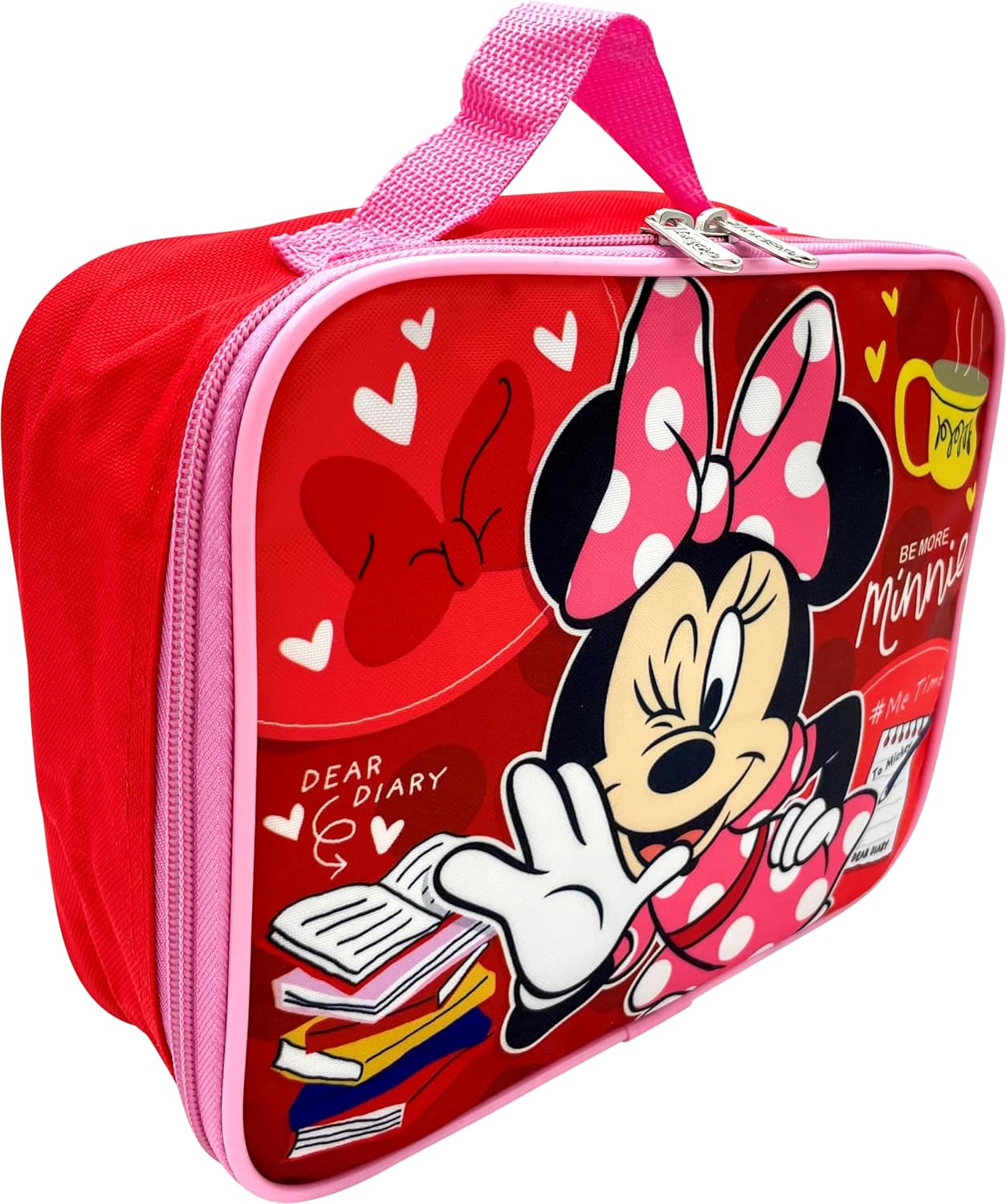 Disney/Marvel Licensed Kids Insulated Lunch Box (Minnie Mouse-Red) - Image 2