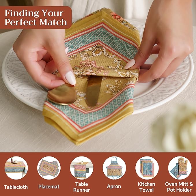 Servilletas de Tela Maison d'Hermine 4 Unidades 50x50cm miniatura 5