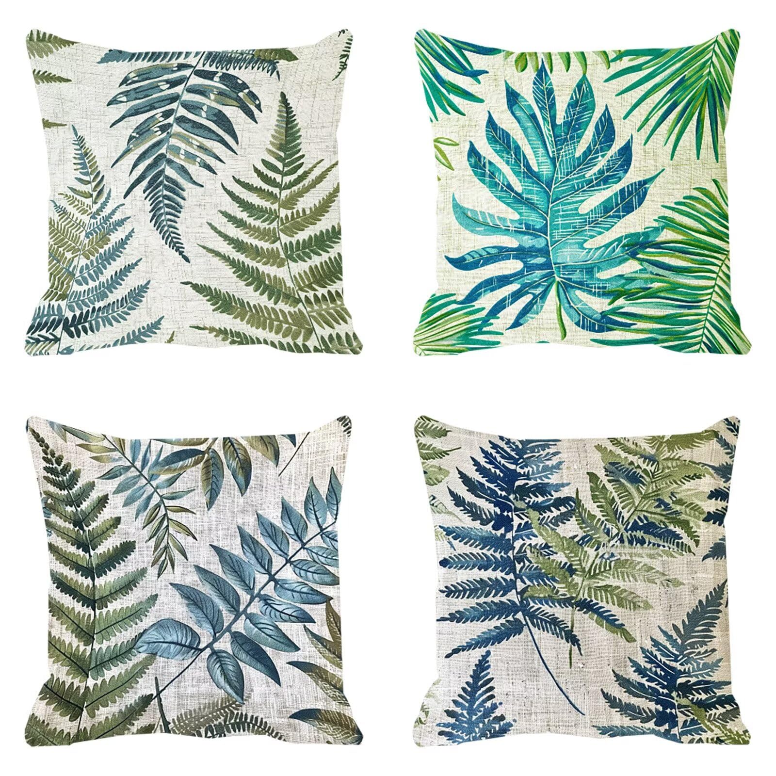 Housse de coussin 60x60cm vert imperméable taie oreiller canapé décoration maison velours