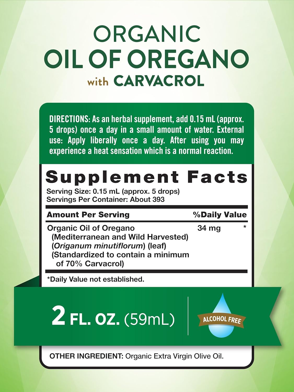 Nature's Truth Organic Oil of Oregano Liquid Drops | 2 fl oz | Mediterranean and Wild Oregano Supplement | Non-GMO & Gluten Free - Image 2