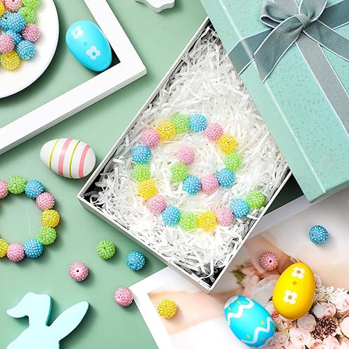 Miniatura 5 de Huquary 80 cuentas redondas de diamantes de imitación de 0.78 pulgadas (0.787 in), cuentas de bola de disco para Halloween, otoño, Acción de