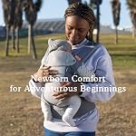 Beco Gemini Porte-bébés de nouveau-nés à tout-petit - Porte-bébé ergonomique certifié pour les nourrissons et les enfants de 7 à 35 lb - Porte Bébé M Forme, Siège réglable, Respirant 3D Mesh (Cool Gris foncé)