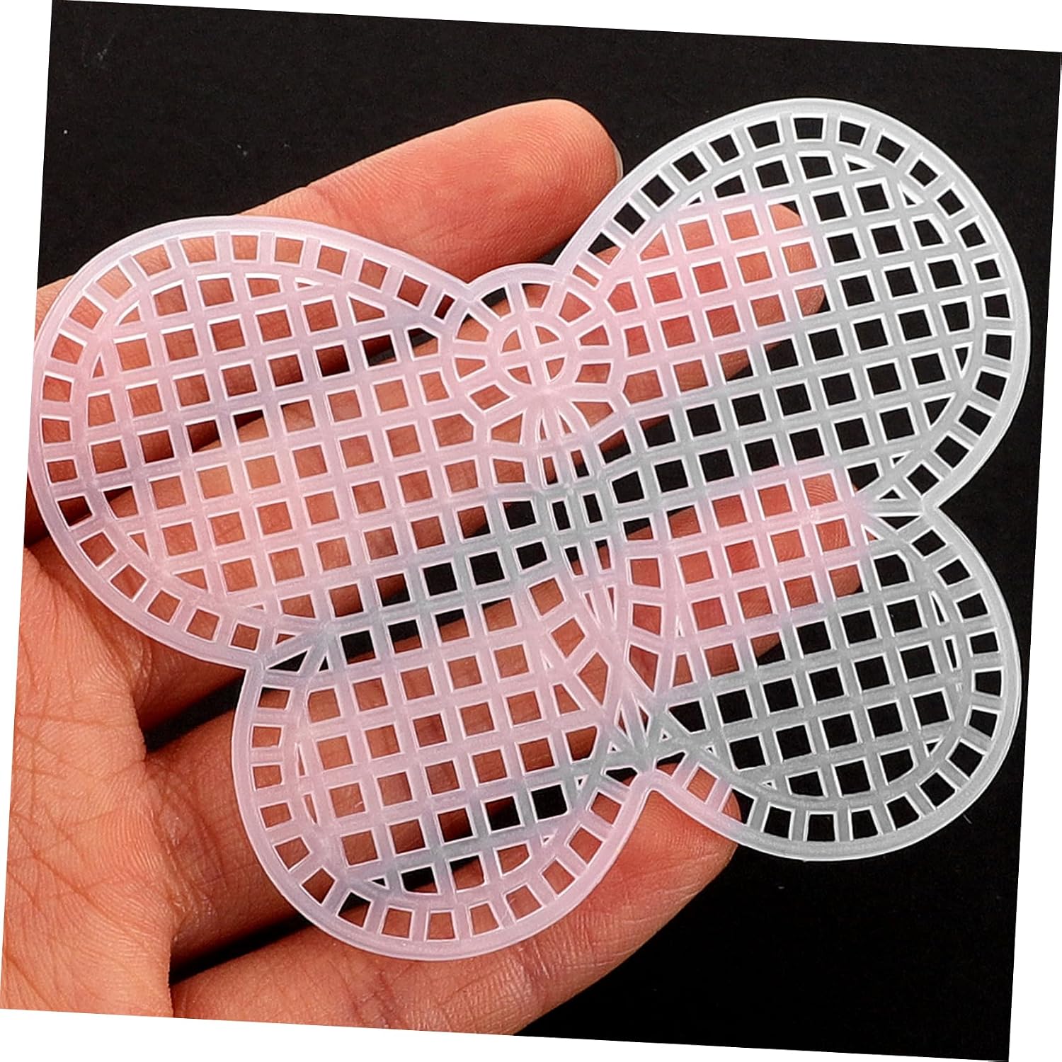 VILLFUL 25pcs Plastic Weave Canvas for DIY Crafts Blank Plastic Mesh Shapes for Embroidery and Yarn Projects Includes Butterflies Stars