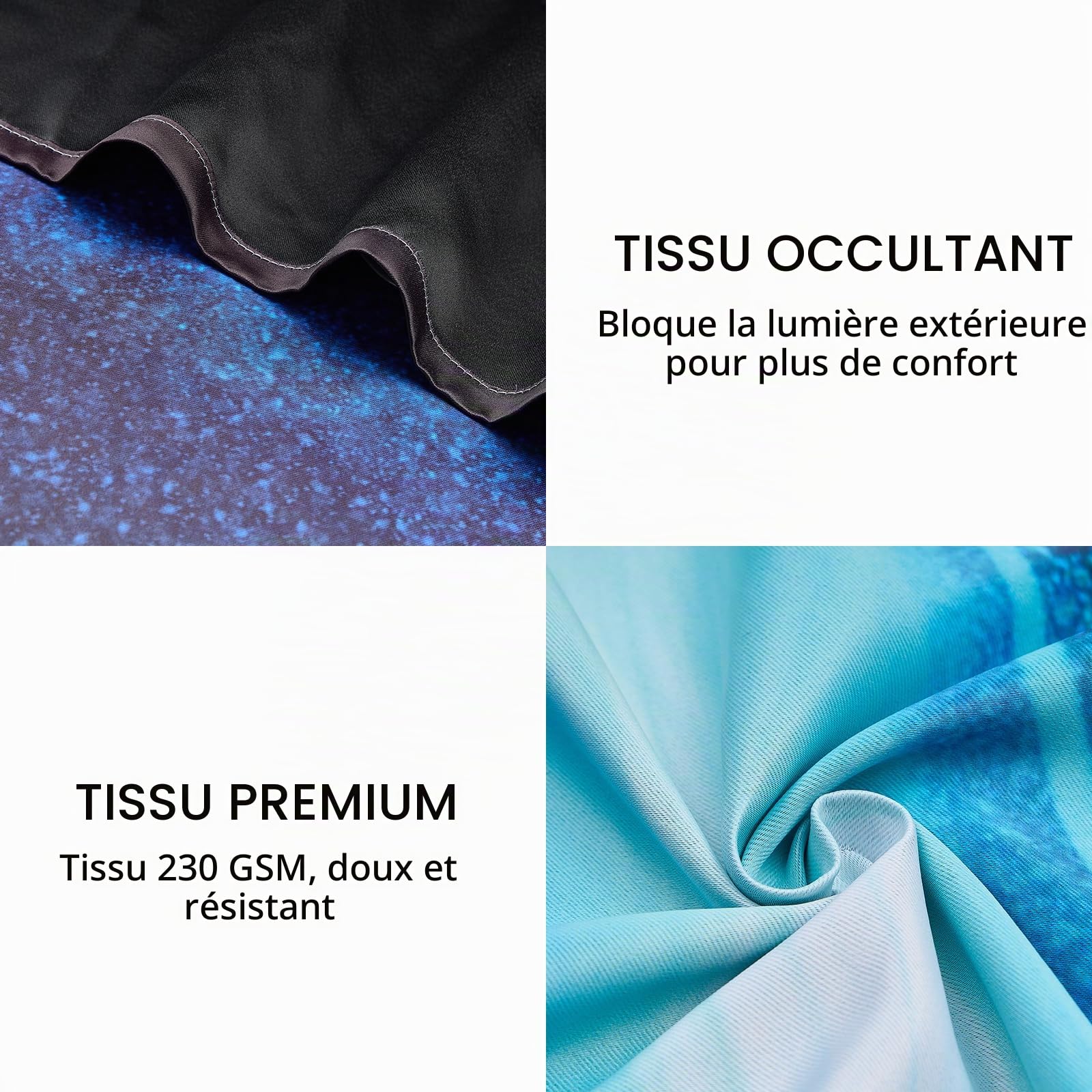 YONGFOTO Rideaux Occultants Gamer pour Chambre d'enfant Garçon Manette | Rouge Néon Bleu Jeu Vidéo Gaming Esports Rideaux Thermiques pour Chambre d'Adolescent avec Œillets 2 Panneaux 117 x 138 cm