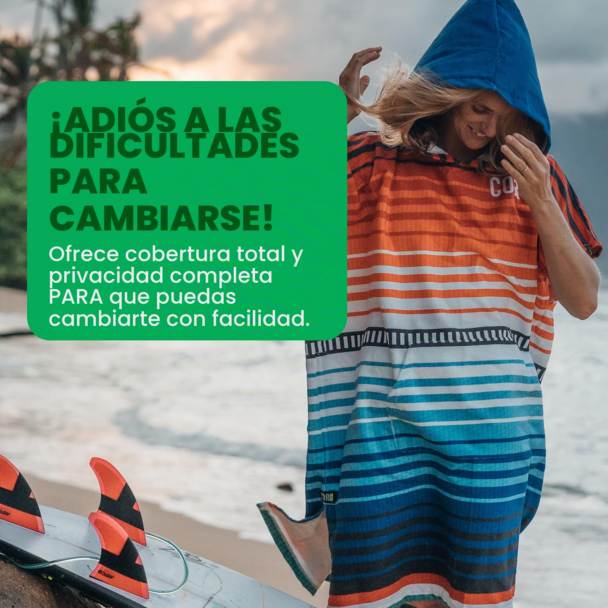 COR Surf Robe Towel Toalla cambiadora para Hombre