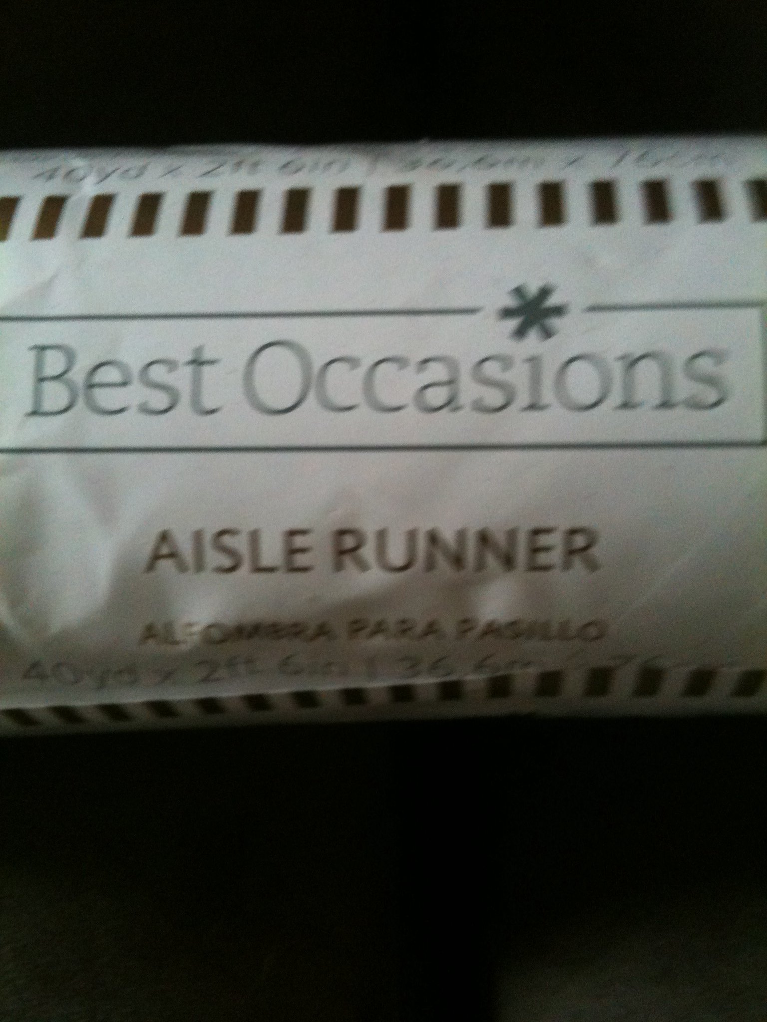 Best Occasions Aisle Runner