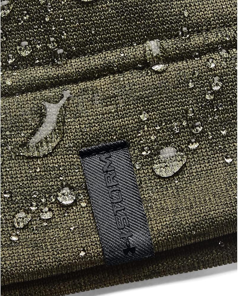 Under Armour Men's Storm Fleece Beanie , Black (001)/Pitch Gray , One Size Fits Most