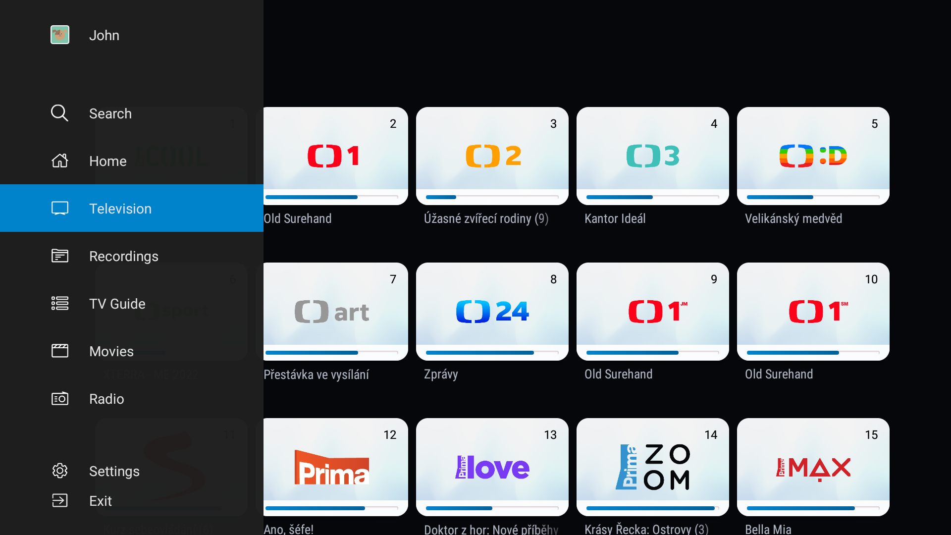 SLEDUJ TV APP visual data 4