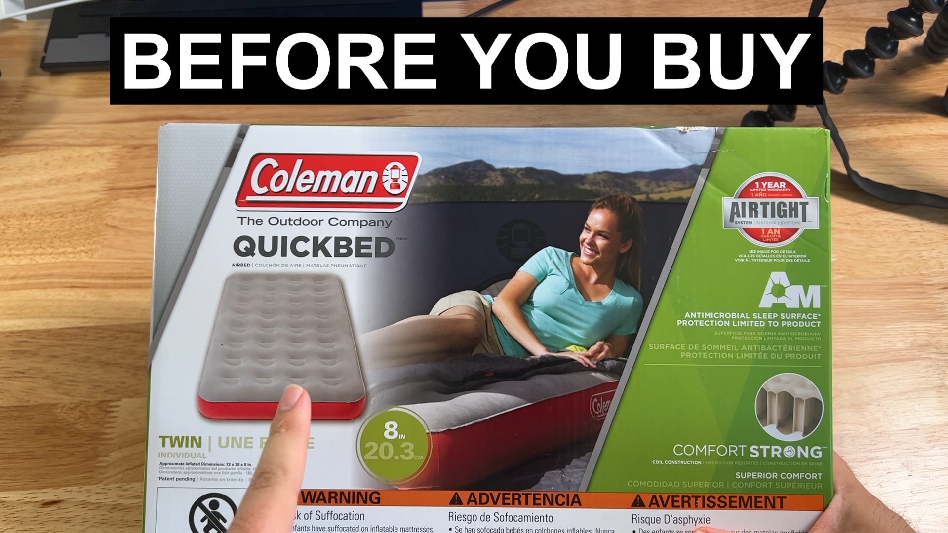 Watch Coleman Quickbed Quick Review! on Amazon Live