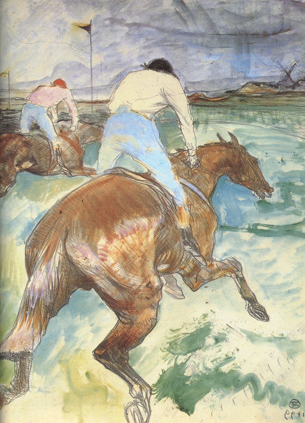 Lámina Henri Toulouse-Lautrec - El Jockey 1899 - Impresión mate de archivo pequeña