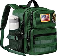 Vista 1 de Mini mochila táctica de 9L para hombres y mujeres, mochila táctica militar pequeña para deportes, gimnasio, senderismo, viajes, camping, Verde Verde
