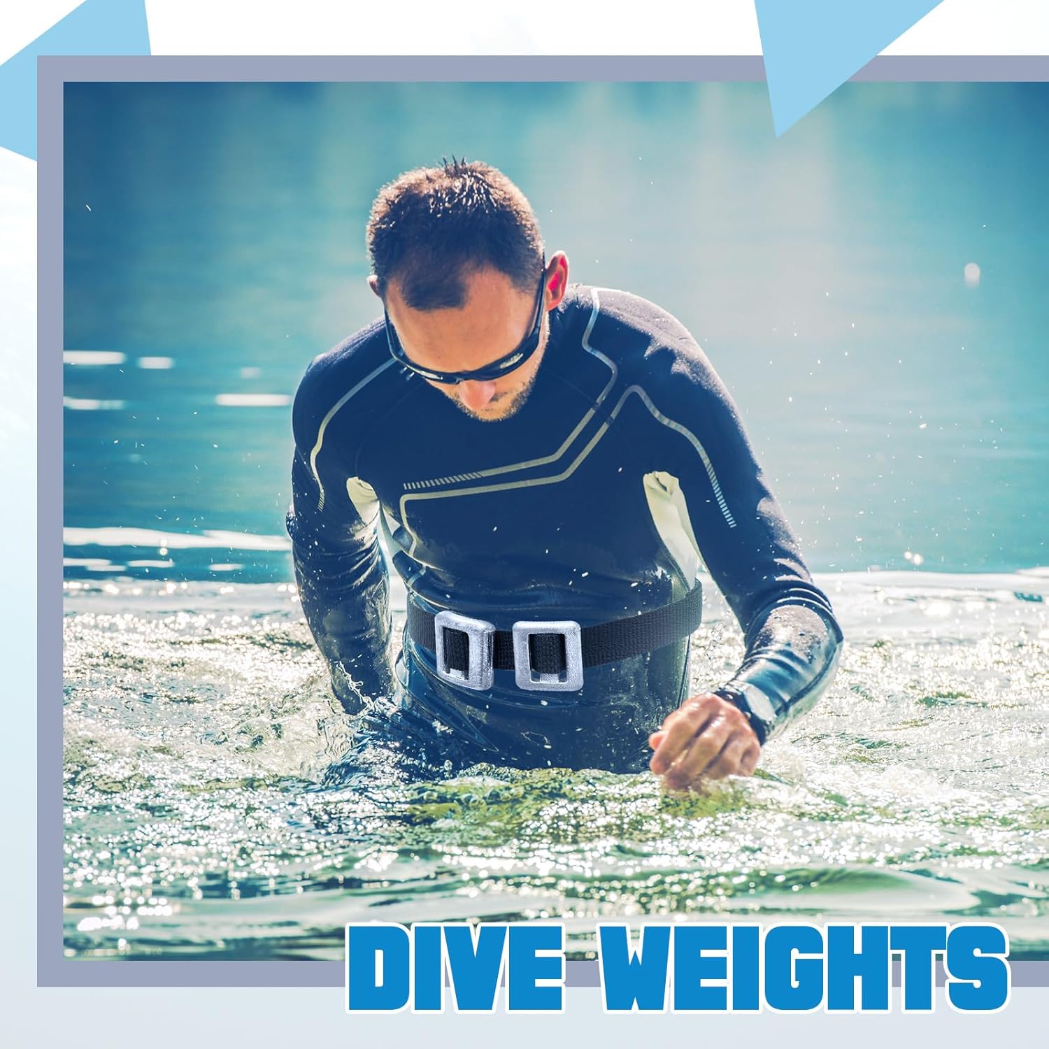 4 Pcs Dive Weights for Scuba with 1 Pcs Scuba Diving Weight Belt Set Scuba Weights Nylon Long Scuba Weight Belt with Metal Quick Release Buckle for Summer Free Diving Spearfishing