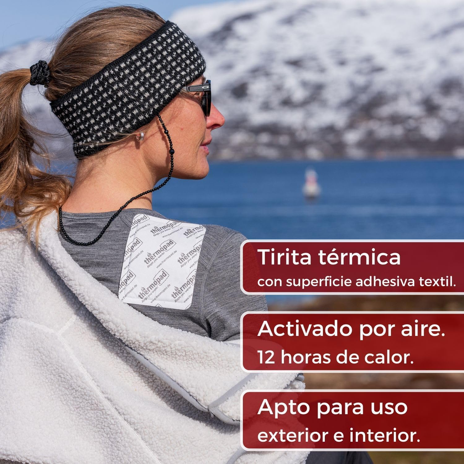 THERMOPAD Calentador de Espalda: 10 Piezas - 12 Horas de Calor - Activado por Aire - Uso inmediato