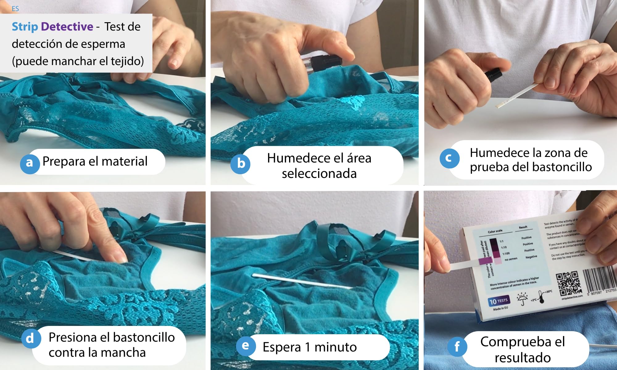 Home Traition Test - Prueba de detección de esperma 10 unidades por paquete