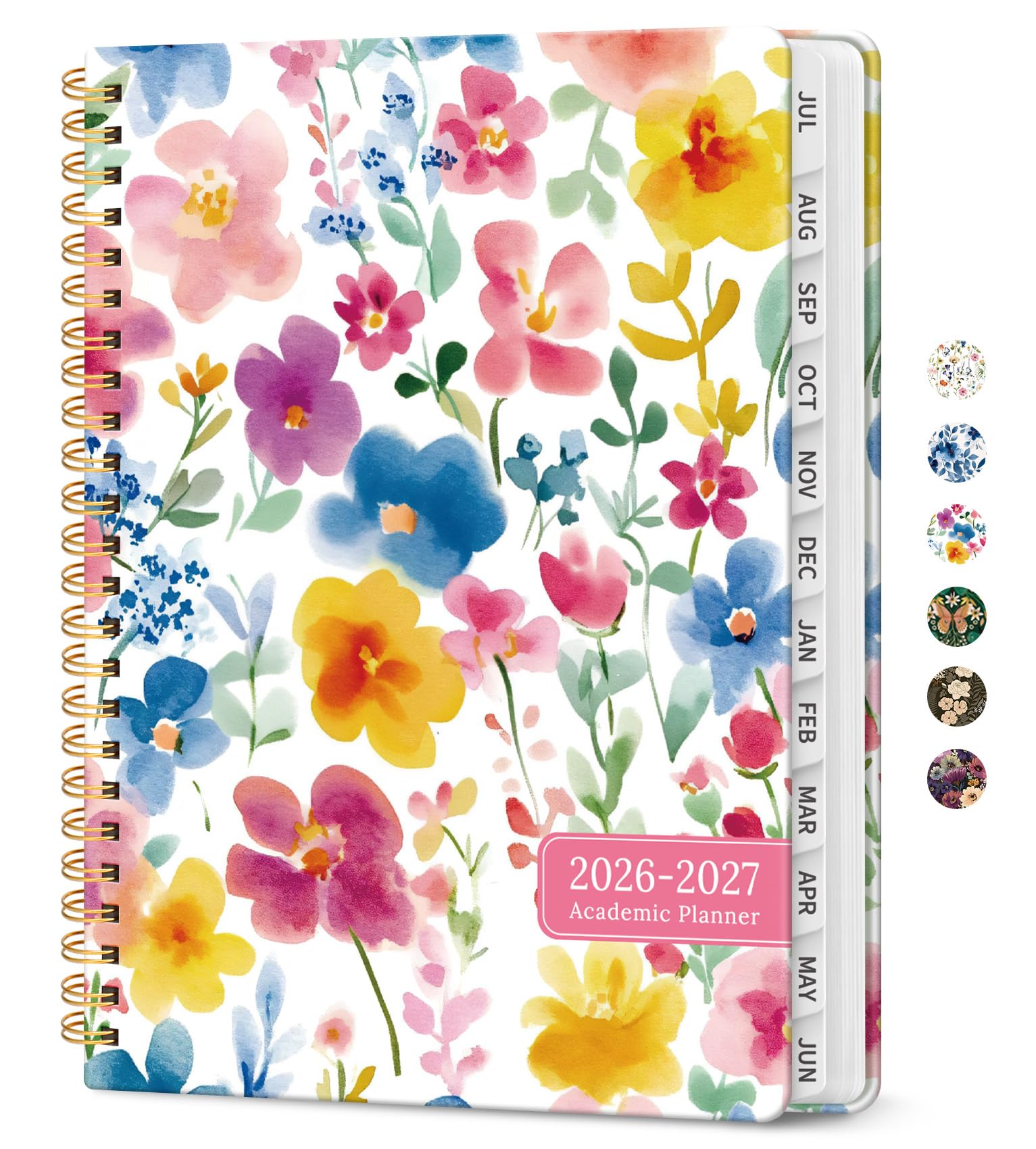 Taja Academic Planner 2026-2027 Hardcover (6.3"x8.5") | Bloom Floral Design - main product image