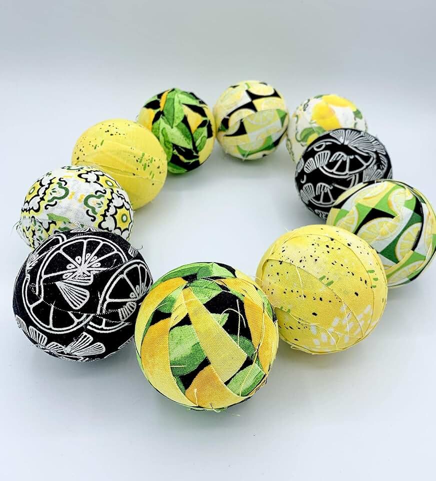 yellow decorative balls