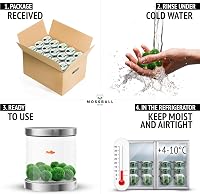Mossball shop 21 db Marimo Moha Golyó Akvárium Növény Díszítő Vízi Növény Cladophora Aegagropila 1-2 cm Valódi Moha Labda 8