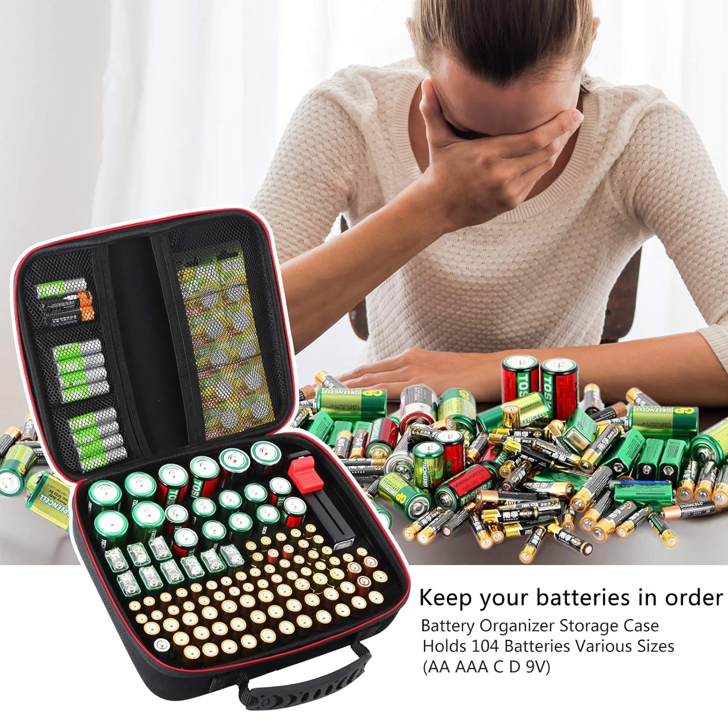 Genuine eneloop AA, AAA Battery Storage Cases, 2 Pack