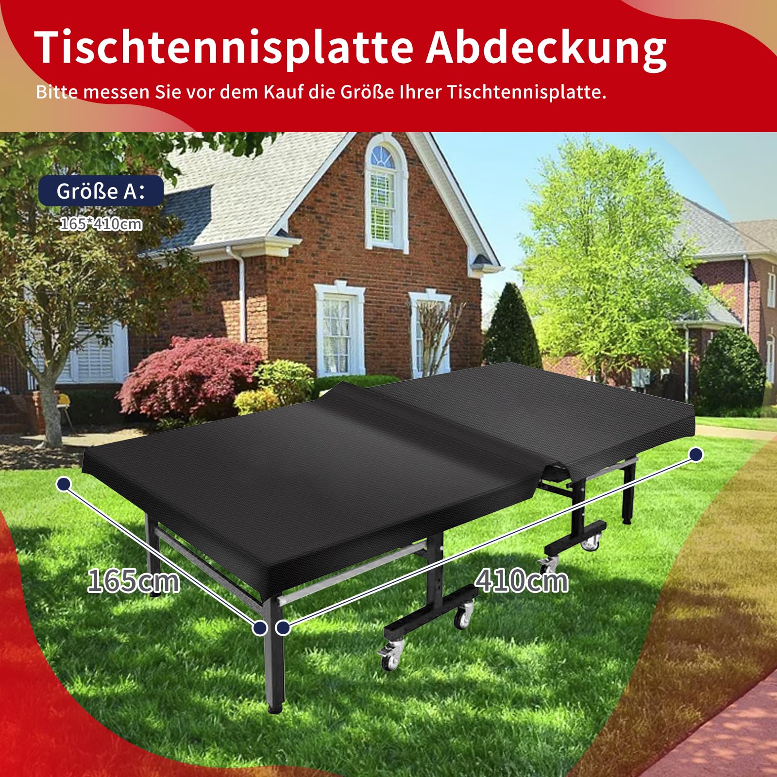 Copertura Impermeabile Tavolo Ping Pong CONFUTURY - Tessuto 420D UV Con Borsa