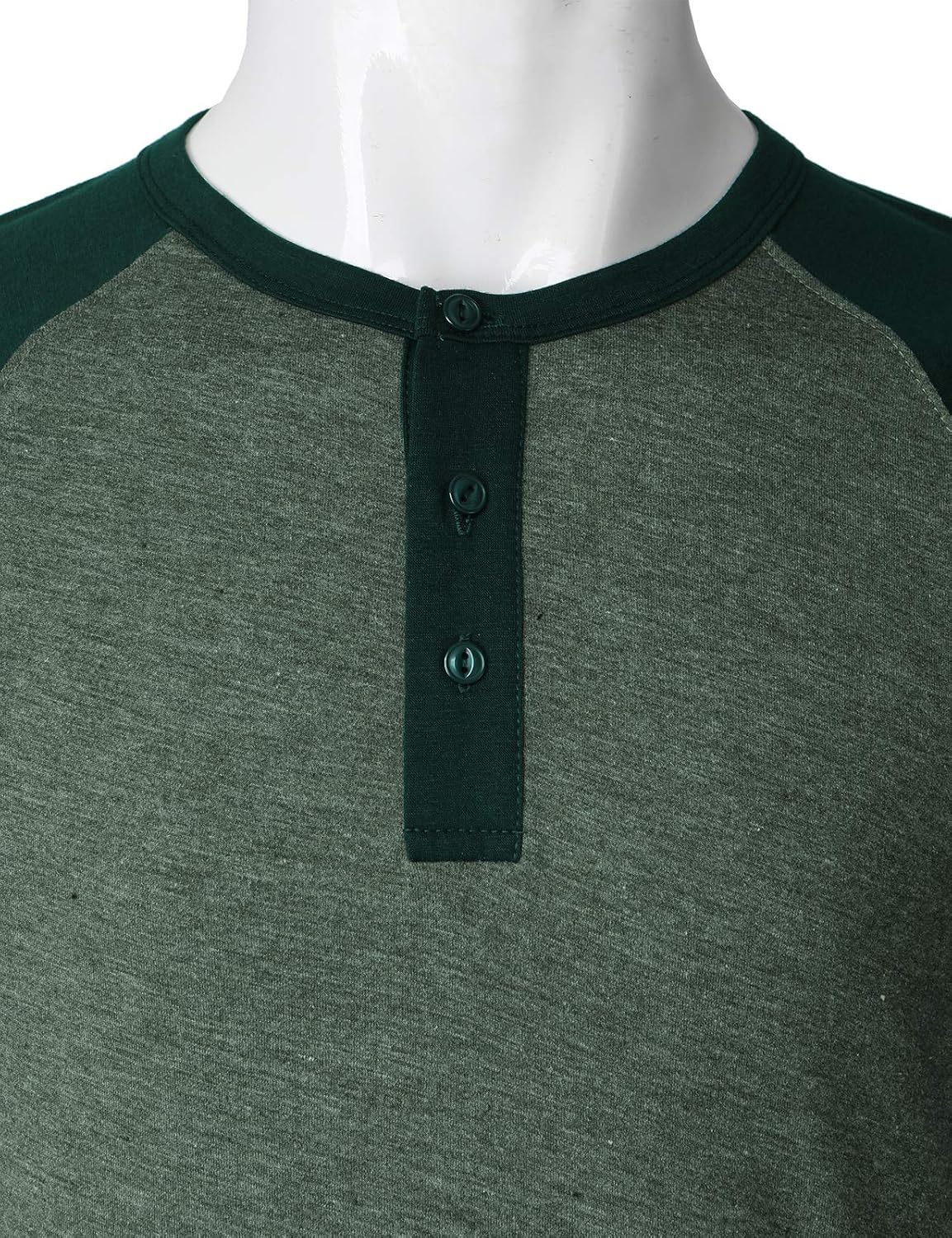 H2H Mens Henley - Raglan Short Sleeve Casual Slim Fit T-Shirts