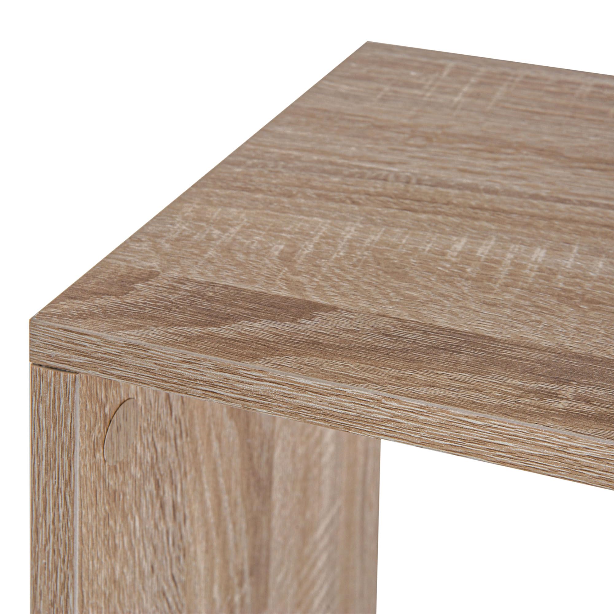 HOMCOM Libreria di Design Scaffale Moderna 3 Ripiani 60 × 24 × 111.4cm | Scaffale Ufficio, Legno