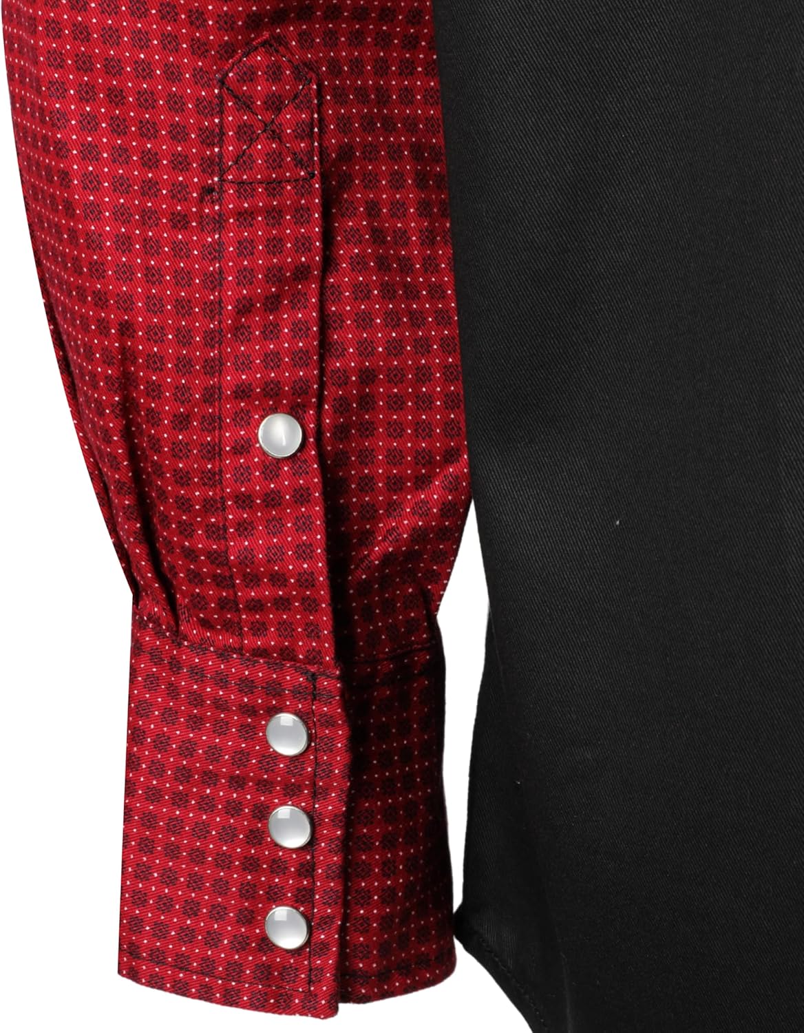 BOCOMAL FR Shirts Pearl Snaps Two Tone Plaid/Solid Flame Resistant Cotton Welding Shirt NFPA 2112 CAT 2 - Image 5