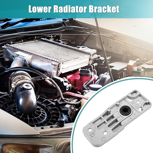Miniatura 3 de X AUTOHAUX 2 Unidades Soporte inferior del radiador con cojinete de goma Radiato para Chevrolet Cruze Limited 2016 para Chevy Cruze 2011-2015 para