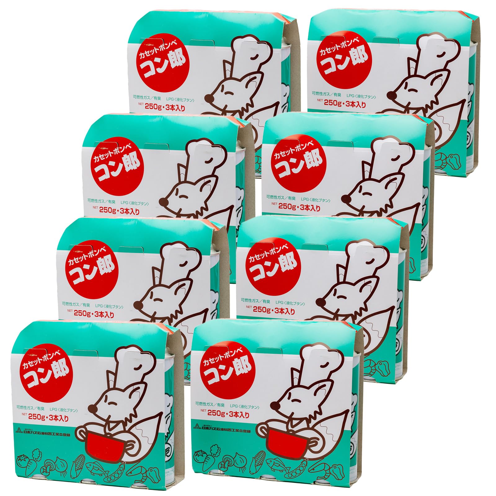 ﾄｳｶｲ 東海　カセットボンベ コン郎 250g*3本入×16点セット計48本 Amazon | tokai(トウカイ) 東海 カセットボンベ コン郎 ガスボンベ