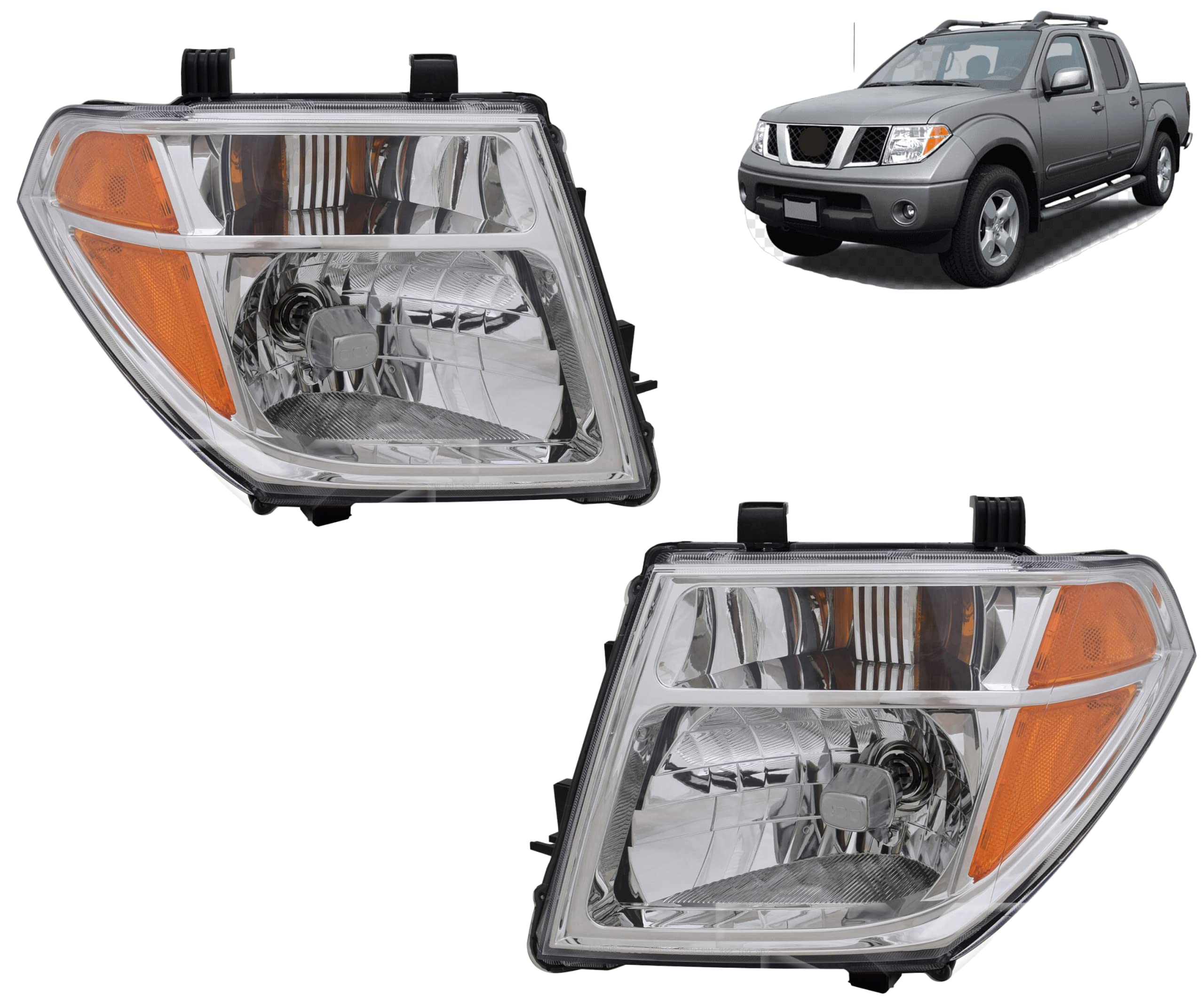 2 Cubiertas Para Luces Antiniebla Delanteras De ABS Cromadas Para