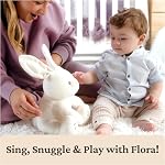Baby GUND Flora the Bunny Animated Plush, Singing Stuffed Animal Toy for Ages 0 and Up, Cream, 12" (Styles May Vary)