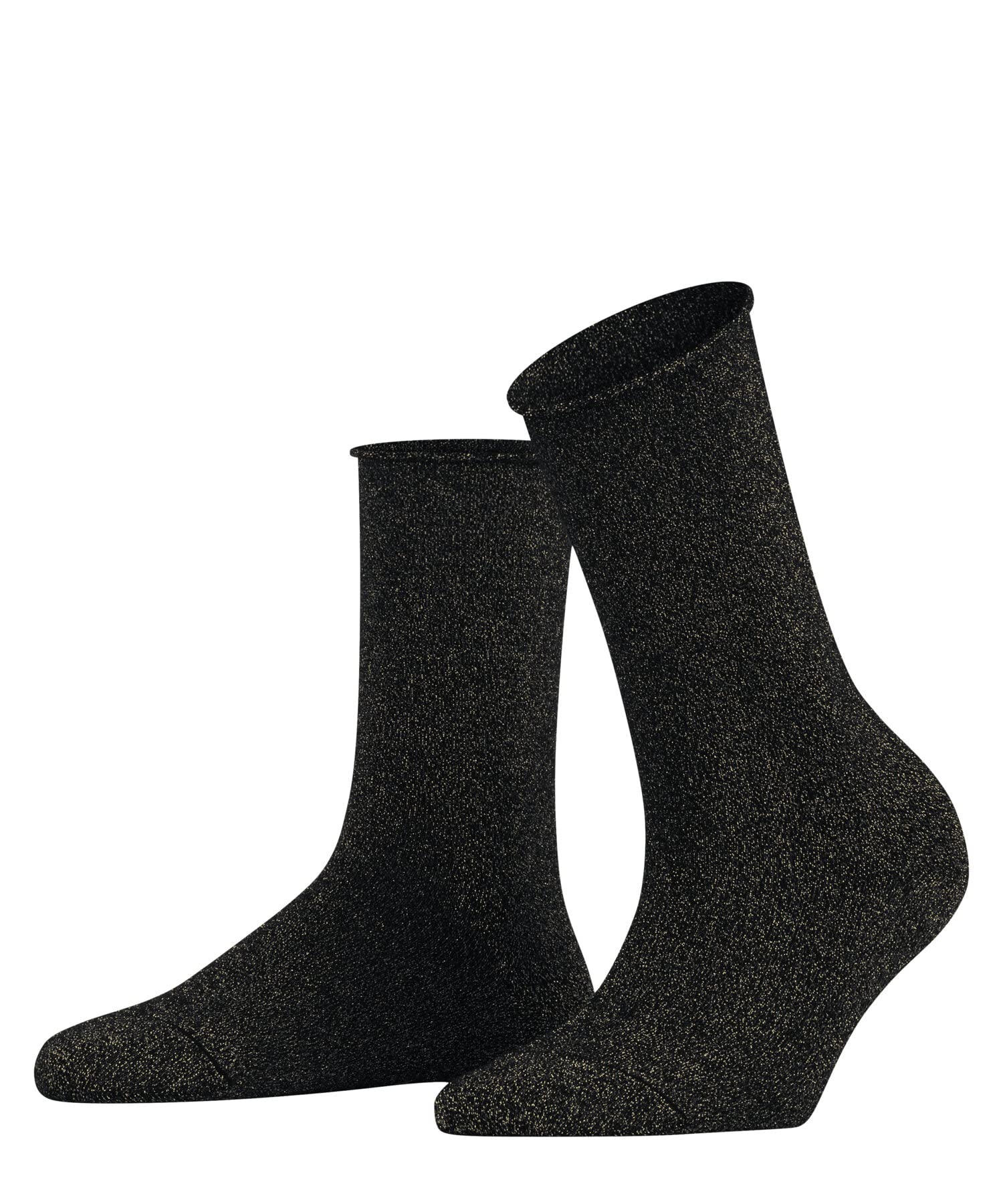FALKE Women's Shiny W So Lyocell Plain 1 Pair Socks, Black 3000, 5.5-8