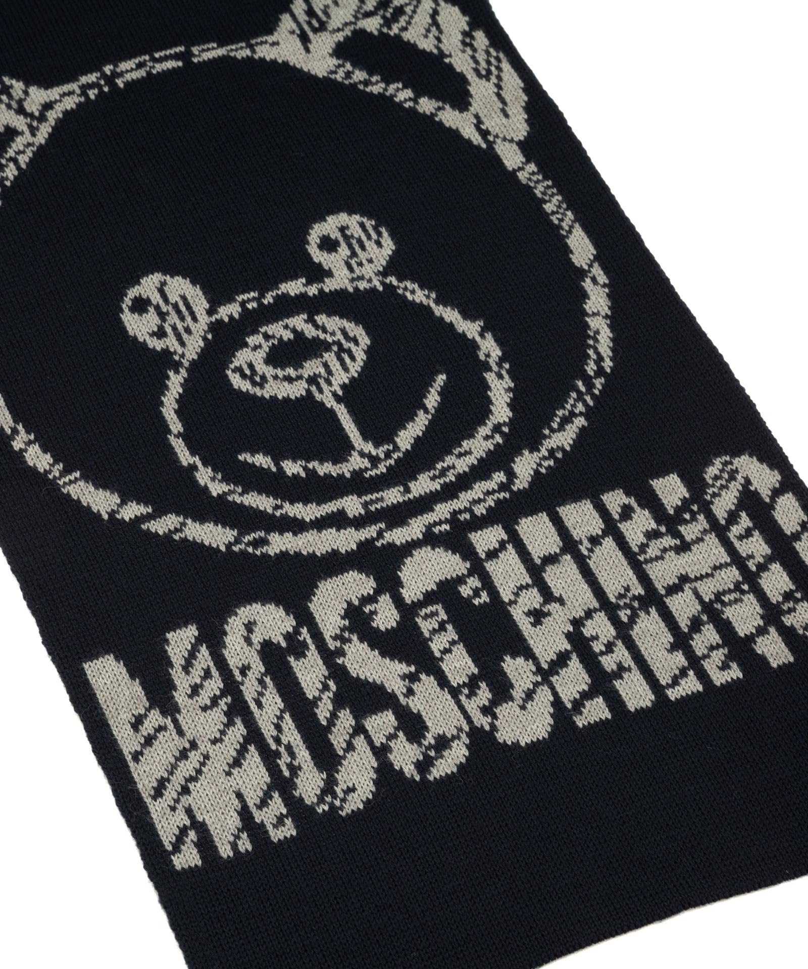 MOSCHINO sciarpa Teddy bear uomo blue