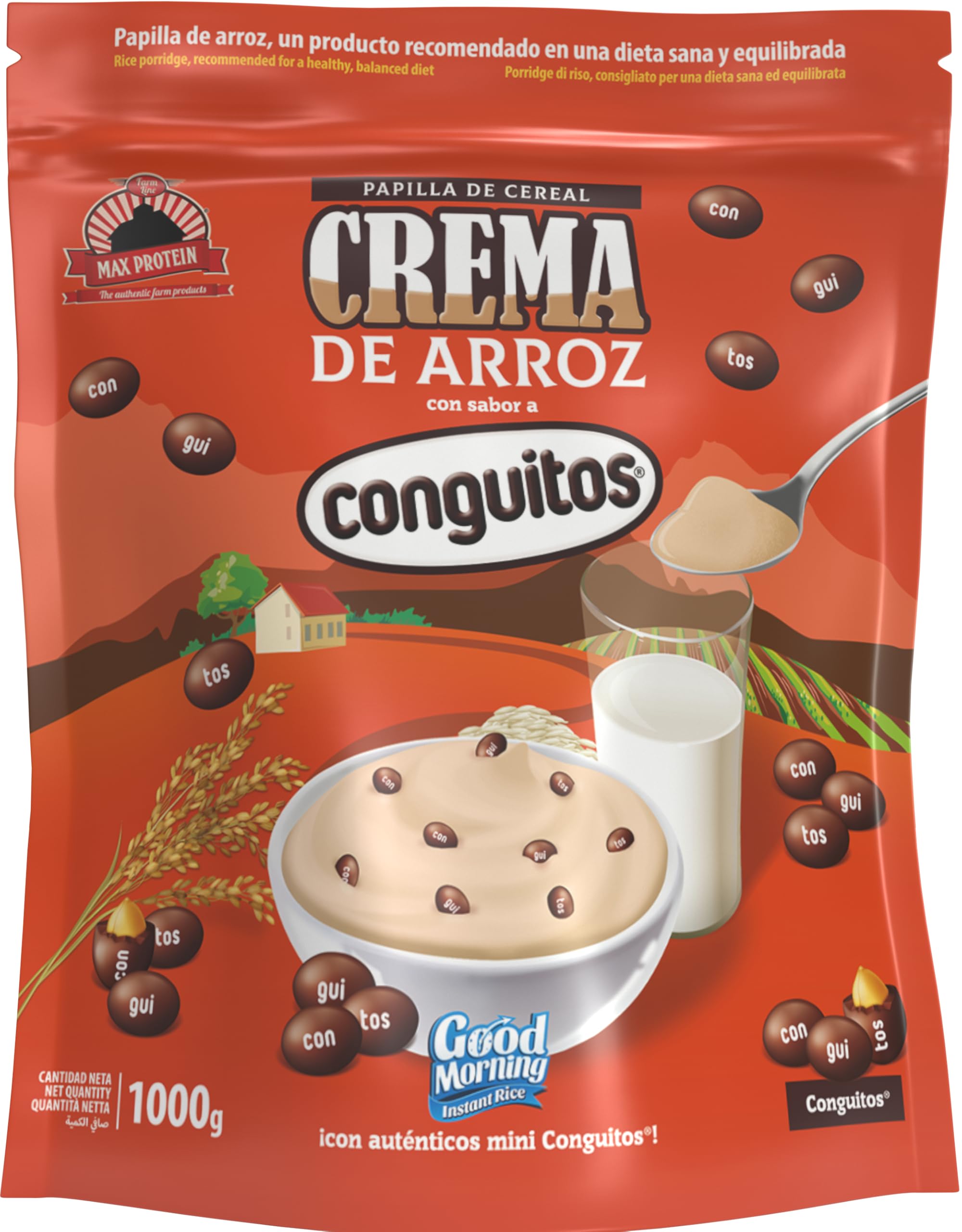 MAX PROTEIN - Crema de Arroz - Crema de Arroz Fitness 1000g – Fuente de Carbohidratos de Máxima Calidad para Masa Muscular – Ideal Pre Entreno y Post Entreno – Vegana y Sin Lactosa – Lacasitos — view 8