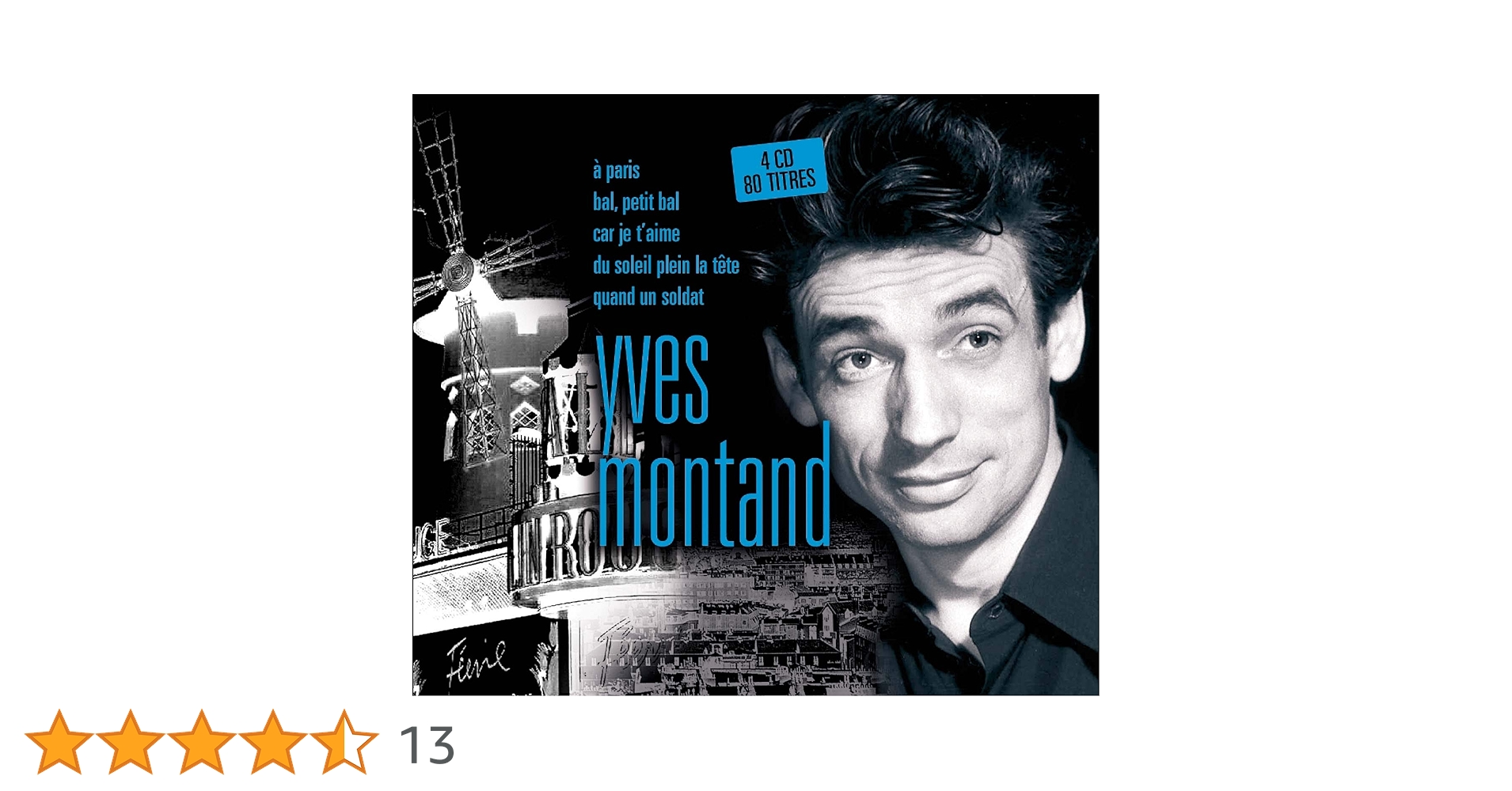 映画音楽とポピュラー音楽を特集したレコード、Yves Montandの楽曲も収録 映画音楽とポピュラー音楽を特集したレコード、Yves Montandの楽曲も