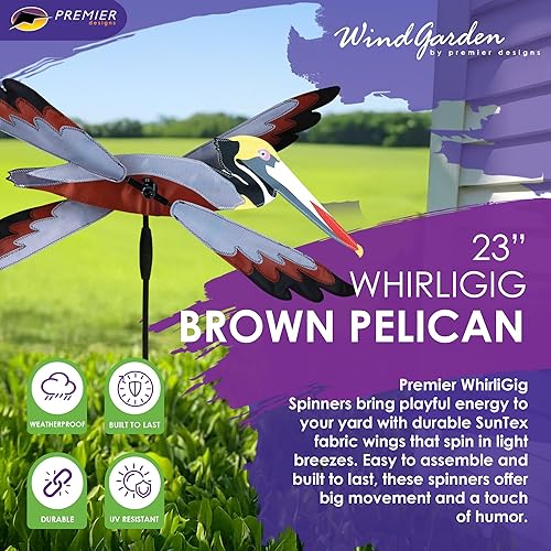 Miniatura 2 de Premier Designs PD21827 Pelican Spinner 23" Marrón