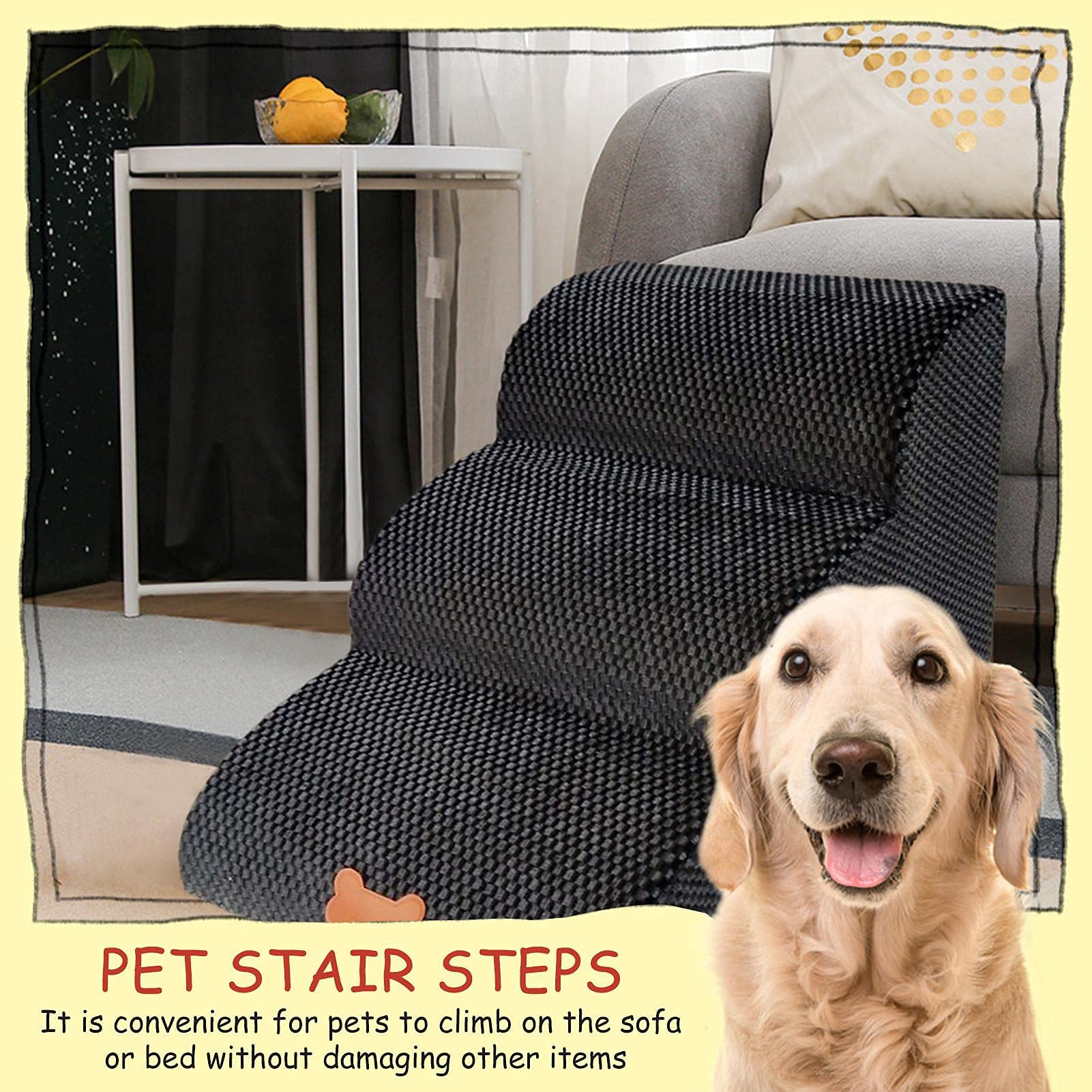 ZAIHW Step Comfort rampa dla zwierząt domowych drabina dla zwierząt 3-stopniowy/4-stopniowy schody dla zwierząt domowych kot schody drabina artykuły dla zwierząt domowych