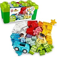 LEGO DUPLO Classic Brick Box 10913 - Educational Building Blocks for Toddlers 18 Months+, Fine Motor Skills & Imaginative Play - 65 Piece Starter Set