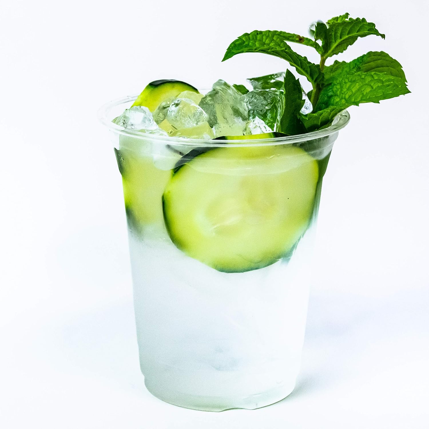 KINWAL SABUNU Umeway Blue Planet Ware 12oz Compostable Cold Cups 100 ct